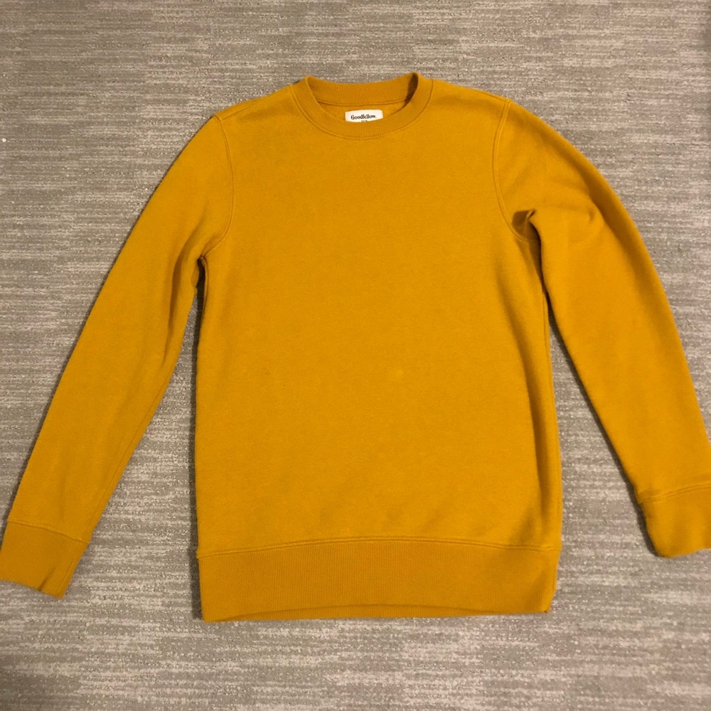 Mustard Yellow Goodfellow & Co. Crewneck Sweater